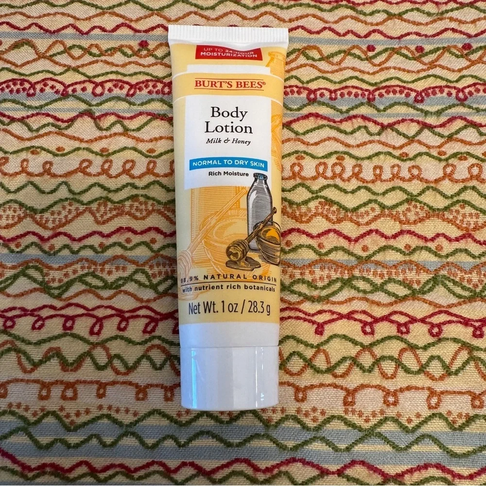 Burt's Bees Milk & Honey Body Lotion for Unisex, 1 Ounce NEW - set of three